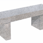 Straight Seat & Leg Bench 4-0x1-2x0-4 AP China Grey (2) Straight Legs 1-0x0-4x1-2