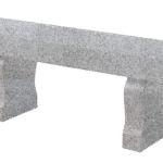 Straight Seat & Harp Leg Bench 3-0x1-2x0-4 AP China Grey (2) Harp Legs 1-0x0-4x1-2