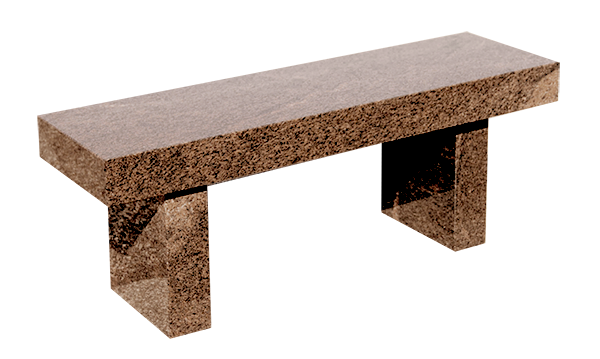 BEN158APRU.png * Straight Seat & Harp Leg Bench 3-0x1-2x0-4 AP Rustic Brown (2) Harp Legs 1-0x0-4x1-2 - Image 1