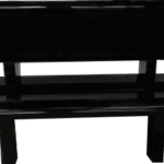 Park Bench 4-0x1-2x0-2 AP Jet Black Back 4-0x0-2x1-2; (2) Legs 1-8x0-2.5x2-6