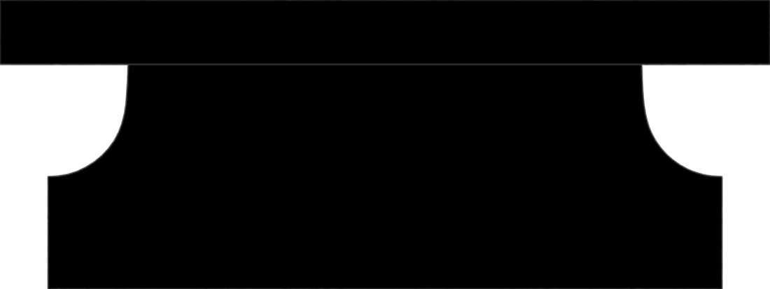 BEN187APJB.png Pedestal Bench 4-0x1-2x0-4 AP Jet Black Pedestal 3-6x0-8x1-2 - Image 1