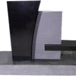 Design 19008 Floating Bench Set Jet Black Left Die 1-10x0-8x3-6 AP; Seat 3-0x1-0x0-4 AP Right Die 1-10x0-6x2-11 All Steeled w/ 2.5" Rock Border