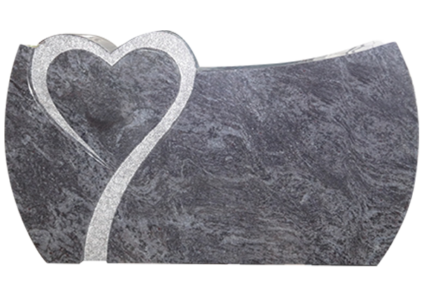 DES33628LGBB.png Design 33628 As Shown 3-6x0-6x2-2 AP Bahama Blue custom shape curved die w/ heart U-Sunk pebbled border around heart as shown, on front only - Image 1