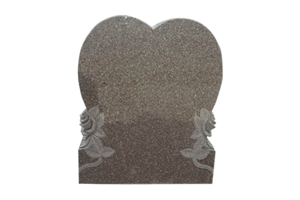 HRT111CAIPR.png Single Heart with flowers 2-0x0-6x2-4 P5 Imperial Rose Fully carved flowers - Image 1