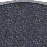 Stippled Border Serptop 3-0x0-6x2-0 P5 Blue Pearl Stippled Border, 1/2" Raised Oval Top w/ Polished Chamfers Back Flat Polished