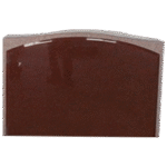 Stippled Border Serptop 3-6x0-8x2-4 P5 India Red Stippled Border, 1/2" Raised Oval Top w/ Polished Chamfers Back Flat Polished