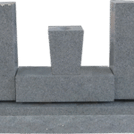 Wing Monument Set - Stock Des AP Dark Cloud Grey, [No Base] (2) Half Serp Wings 2-0x0-6x1-10; Plinth 1-10x0-8x0-6 Taper Vase 0-8x0-6x0-10 w/ Core & Drain Hole